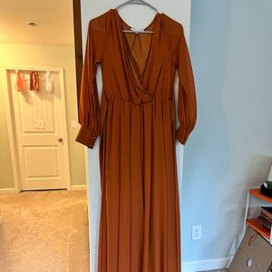 Burnt Orange Baltic Born Maternity Dress